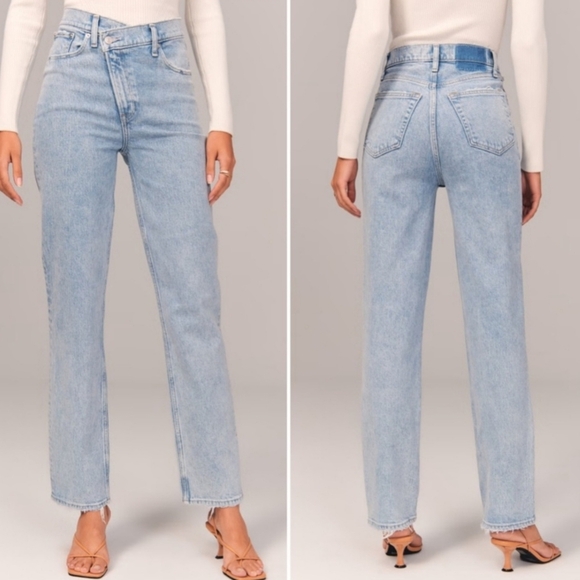 Abercombie And Fitch The 90s Straight Ultra High Rise Jeans 25/0R - Picture 1 of 9